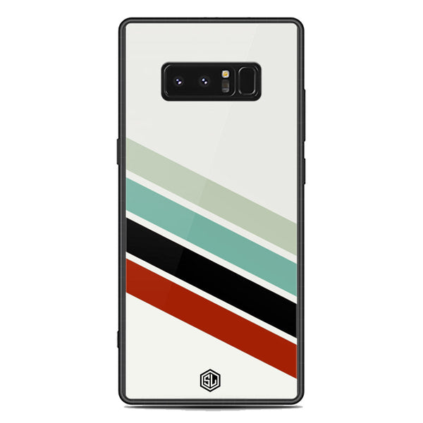 Retro Stripes Series Soft Phone Case - Premium Glass Case - Samsung Galaxy Note 8