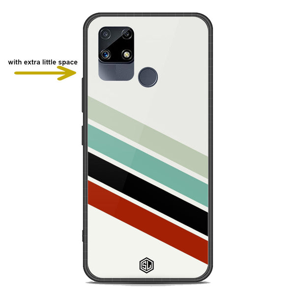 Retro Stripes Series Soft Phone Case - Premium Glass Case - Realme C12