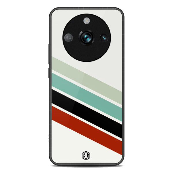 Retro Stripes Series Soft Phone Case - Premium Glass Case - Realme 11 Pro