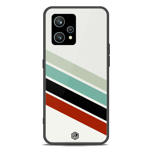 Retro Stripes Series Soft Phone Case - Premium Glass Case - Realme 9 Pro Plus