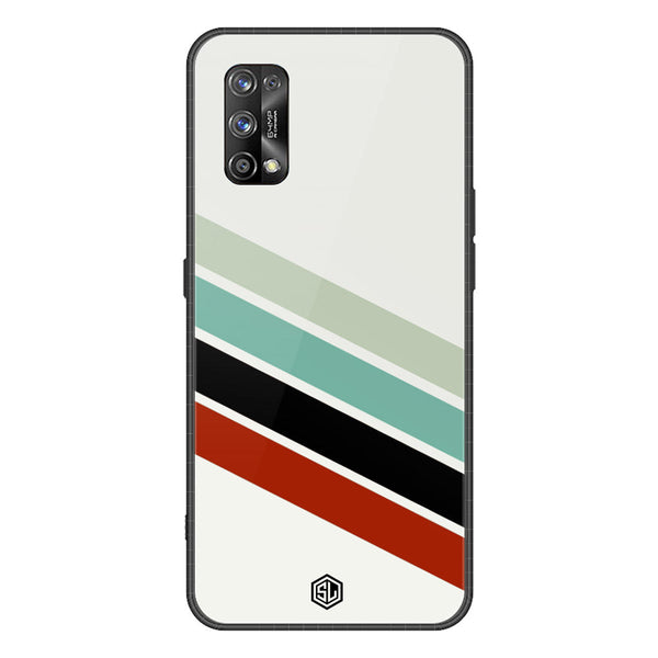 Retro Stripes Series Soft Phone Case - Premium Glass Case - Realme 7 Pro