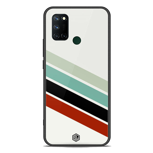 Retro Stripes Series Soft Phone Case - Premium Glass Case - Realme 7i