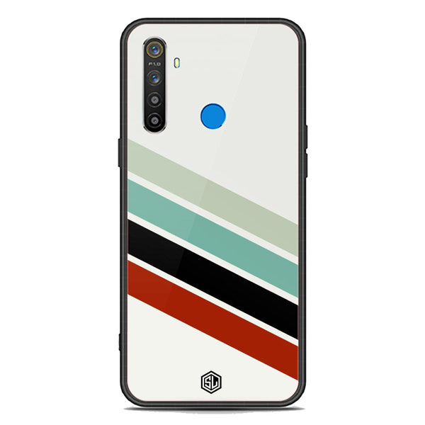 Retro Stripes Series Soft Phone Case - Premium Glass Case - Realme 5