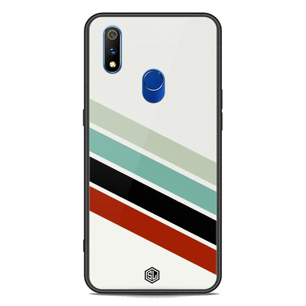 Retro Stripes Series Soft Phone Case - Premium Glass Case - Realme 3 Pro