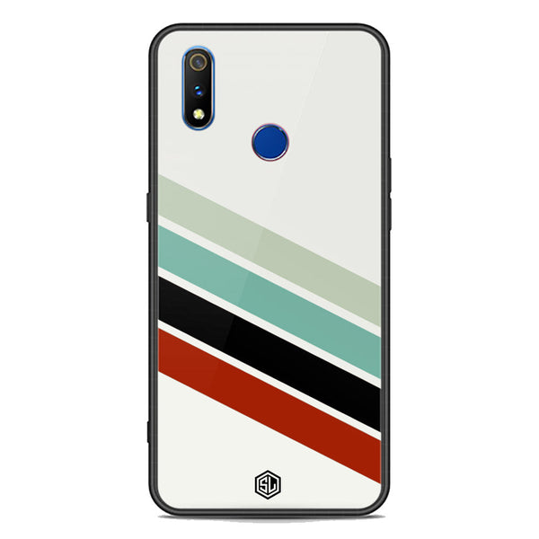 Retro Stripes Series Soft Phone Case - Premium Glass Case - Realme 3i