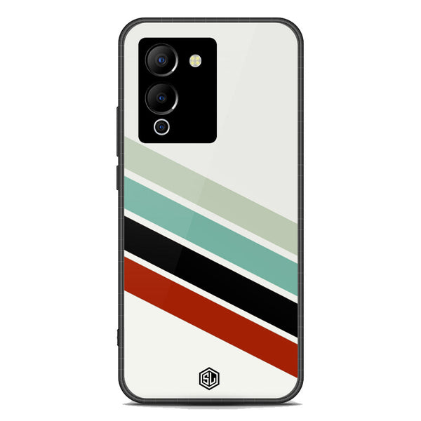 Retro Stripes Series Soft Phone Case - Premium Glass Case - Infinix Note 12 G96