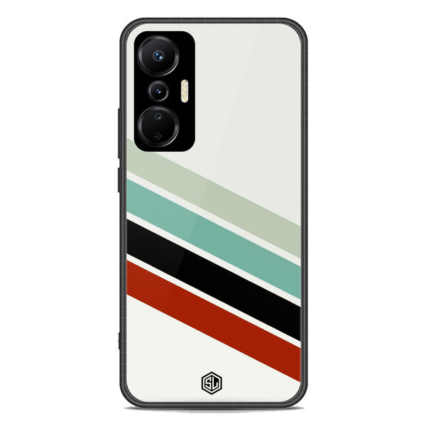 Retro Stripes Series Soft Phone Case - Premium Glass Case - Infinix Hot 20S