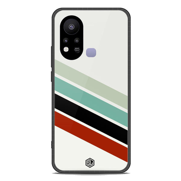 Retro Stripes Series Soft Phone Case - Premium Glass Case - Infinix Hot 11s