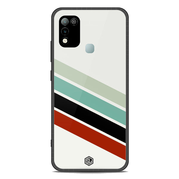 Retro Stripes Series Soft Phone Case - Premium Glass Case - Infinix Hot 10 Play
