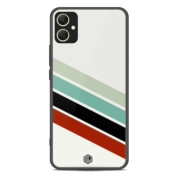 Retro Stripes Series Soft Phone Case - Premium Glass Case - Samsung Galaxy A05