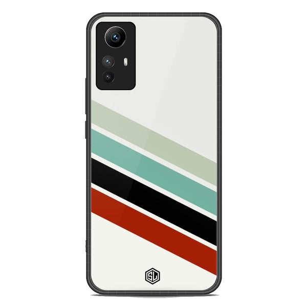 Retro Stripes Series Soft Phone Case - Premium Glass Case - Xiaomi Redmi Note 12S