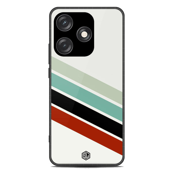 Retro Stripes Series Soft Phone Case - Metal Case - Tecno Spark 10C