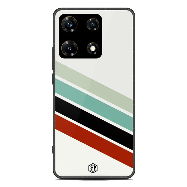 Retro Stripes Series Soft Phone Case - Metal Case - Infinix Note 30 Pro
