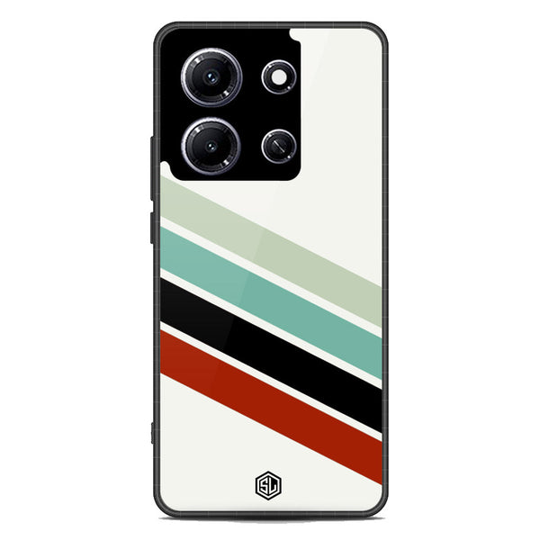Retro Stripes Series Soft Phone Case - Metal Case - Infinix Note 30i