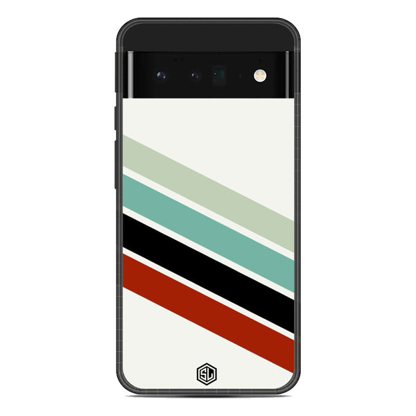Retro Stripes Series Soft Phone Case - Metal Case - Google Pixel 6 Pro