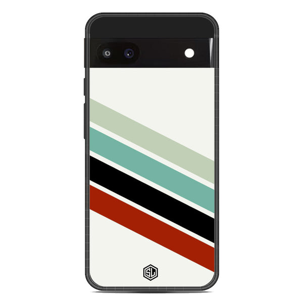 Retro Stripes Series Soft Phone Case - Metal Case - Google Pixel 6a