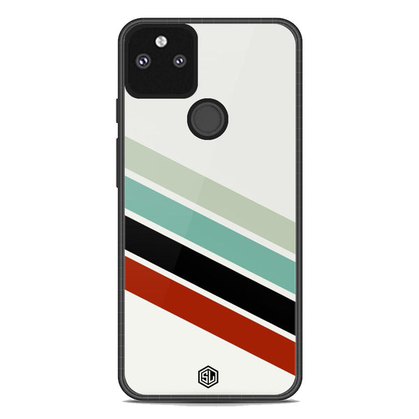 Retro Stripes Series Soft Phone Case - Metal Case - Google Pixel 5a 5G