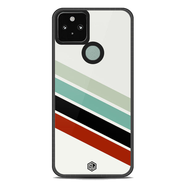 Retro Stripes Series Soft Phone Case - Metal Case - Google Pixel 5
