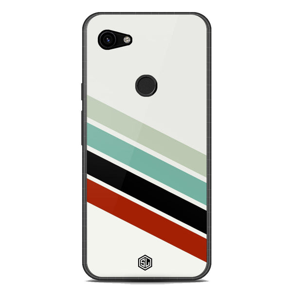 Retro Stripes Series Soft Phone Case - Metal Case - Google Pixel 3a XL