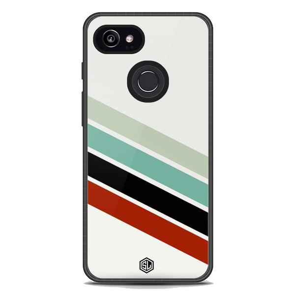 Retro Stripes Series Soft Phone Case - Metal Case - Google Pixel 3