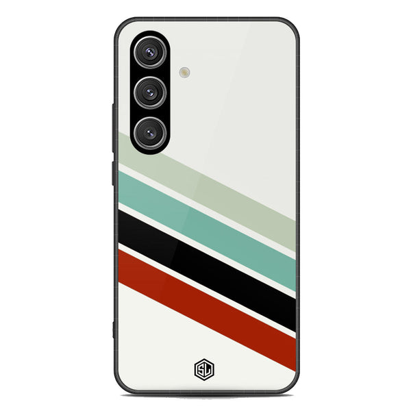 Retro Stripes Series Soft Phone Case - Premium Glass Case - Samsung Galaxy S24 Plus