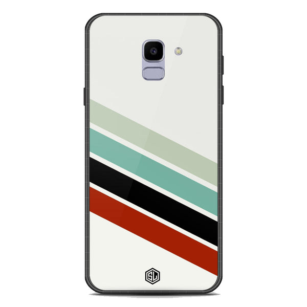 Retro Stripes Series Soft Phone Case - Premium Glass Case - Samsung Galaxy J6 2018