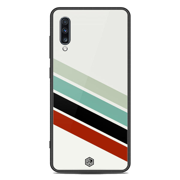Retro Stripes Series Soft Phone Case - Premium Glass Case - Samsung Galaxy A70