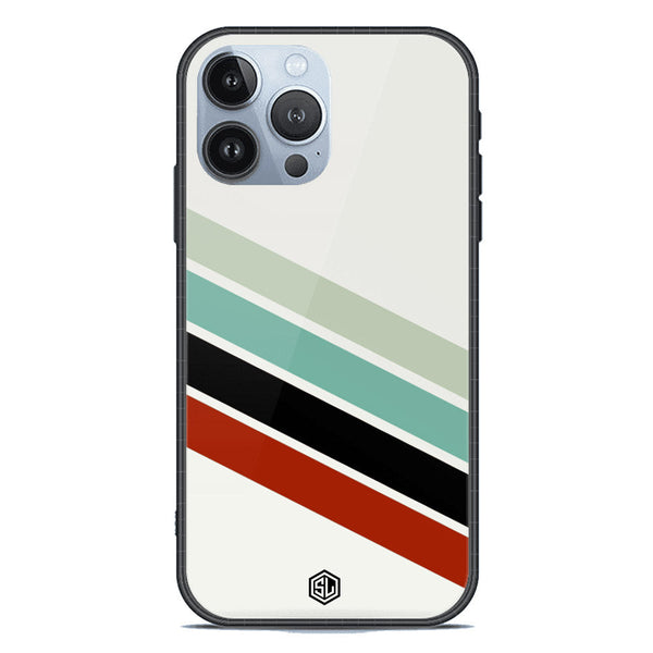 Retro Stripes Series Soft Phone Case - Premium Glass Case - iPhone 13 Pro Max