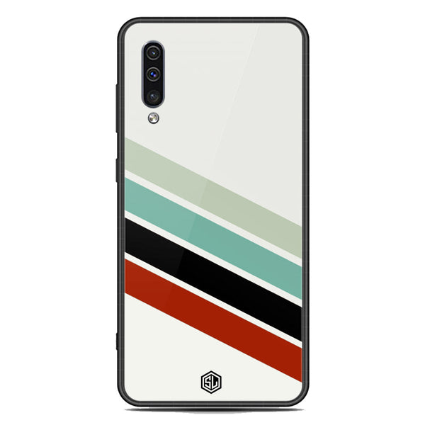 Retro Stripes Series Soft Phone Case - Premium Glass Case - Samsung Galaxy A30s