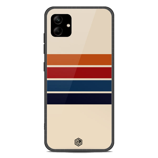 Retro Stripes Series Soft Phone Case - Premium Glass Case - Samsung Galaxy A04