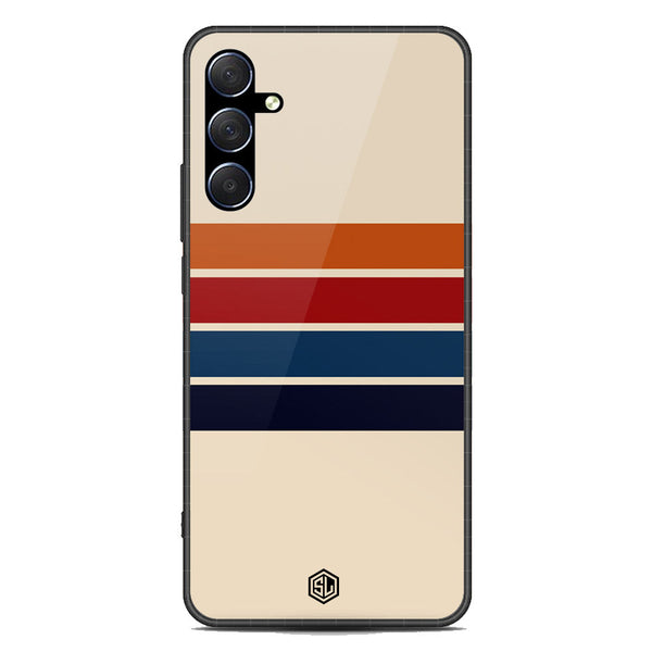 Retro Stripes Series Soft Phone Case - Premium Glass Case - Samsung Galaxy M53