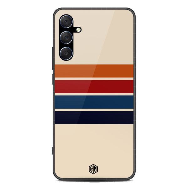 Retro Stripes Series Soft Phone Case - Premium Glass Case - Samsung Galaxy M54