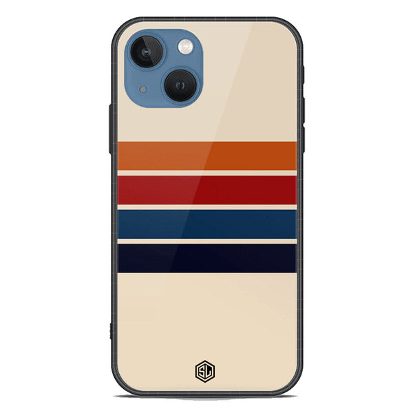 Retro Stripes Series Soft Phone Case - Premium Glass Case - iPhone 13