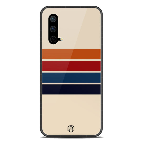 Retro Stripes Series Soft Phone Case - Premium Glass Case - OnePlus Nord CE 5G