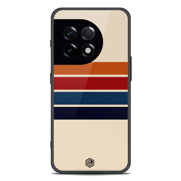 Retro Stripes Series Soft Phone Case - Premium Glass Case - OnePlus Ace 2