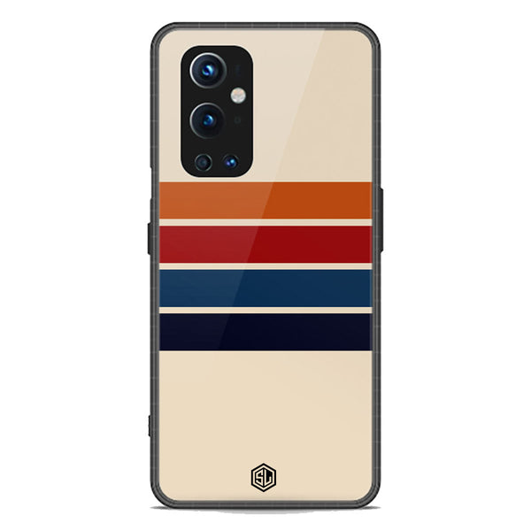 Retro Stripes Series Soft Phone Case - Premium Glass Case - OnePlus 9 Pro