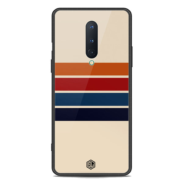 Retro Stripes Series Soft Phone Case - Premium Glass Case - OnePlus 8 4G