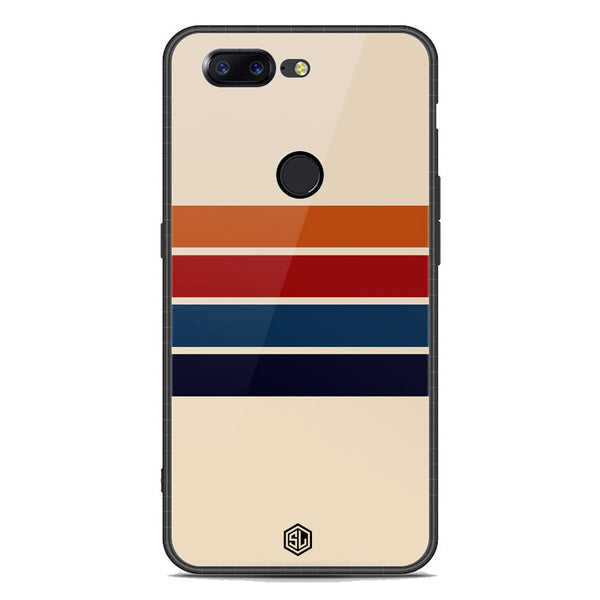 Retro Stripes Series Soft Phone Case - Premium Glass Case - OnePlus 5T