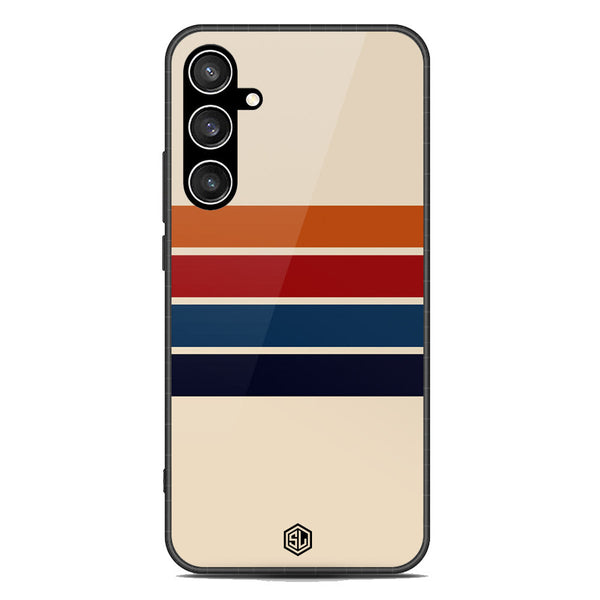 Retro Stripes Series Soft Phone Case - Premium Glass Case - Samsung Galaxy S23 FE