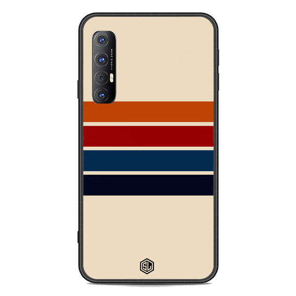 Retro Stripes Series Soft Phone Case - Premium Glass Case - Oppo Reno 3 Pro