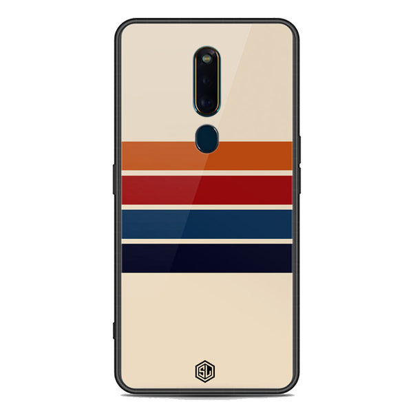 Retro Stripes Series Soft Phone Case - Premium Glass Case - Oppo R19
