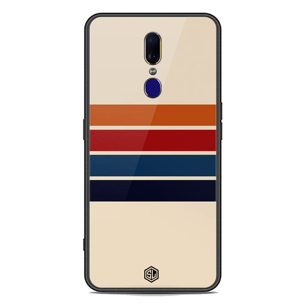 Retro Stripes Series Soft Phone Case - Premium Glass Case - Oppo F11