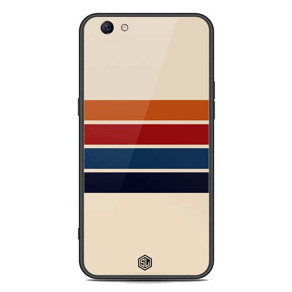 Retro Stripes Series Soft Phone Case - Premium Glass Case - Oppo F3 Plus