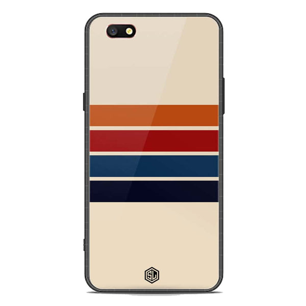 Retro Stripes Series Soft Phone Case - Premium Glass Case - Oppo F3