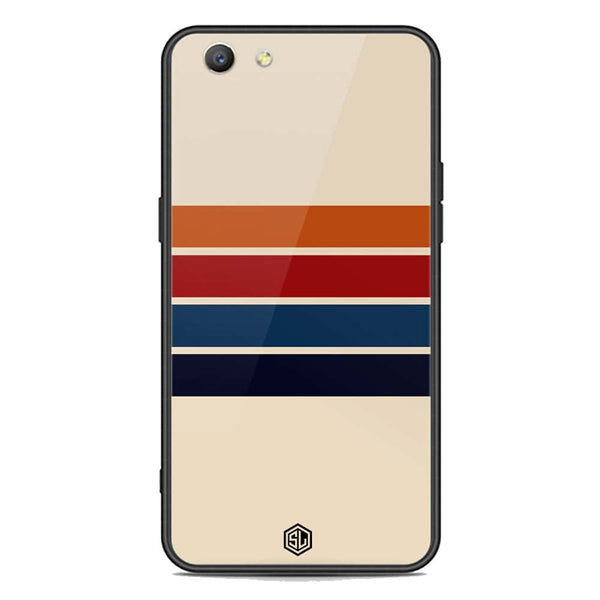 Retro Stripes Series Soft Phone Case - Premium Glass Case - Oppo F1S
