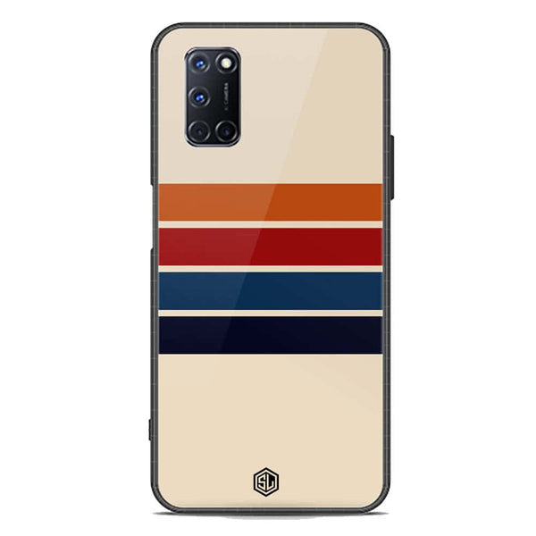 Retro Stripes Series Soft Phone Case - Premium Glass Case - Oppo A92
