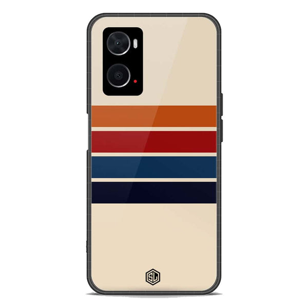 Retro Stripes Series Soft Phone Case - Premium Glass Case - Oppo A76