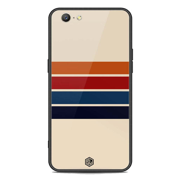 Retro Stripes Series Soft Phone Case - Premium Glass Case - Oppo A57