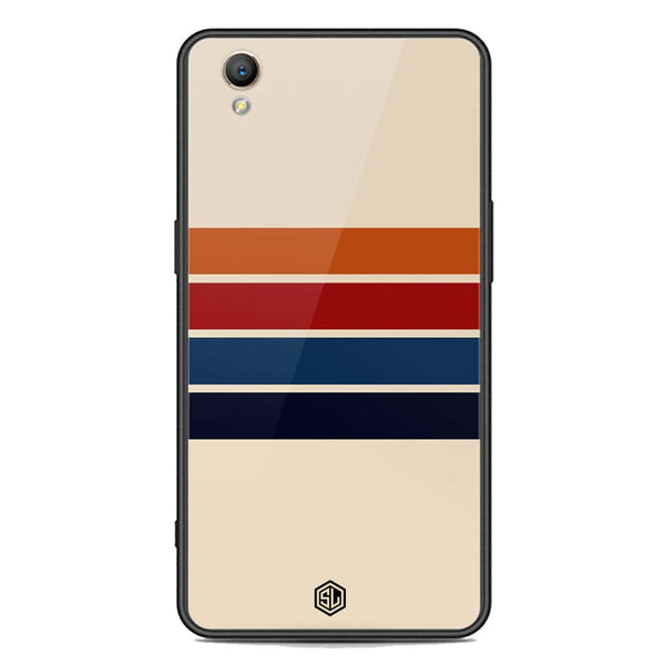 Retro Stripes Series Soft Phone Case - Premium Glass Case - Oppo A37