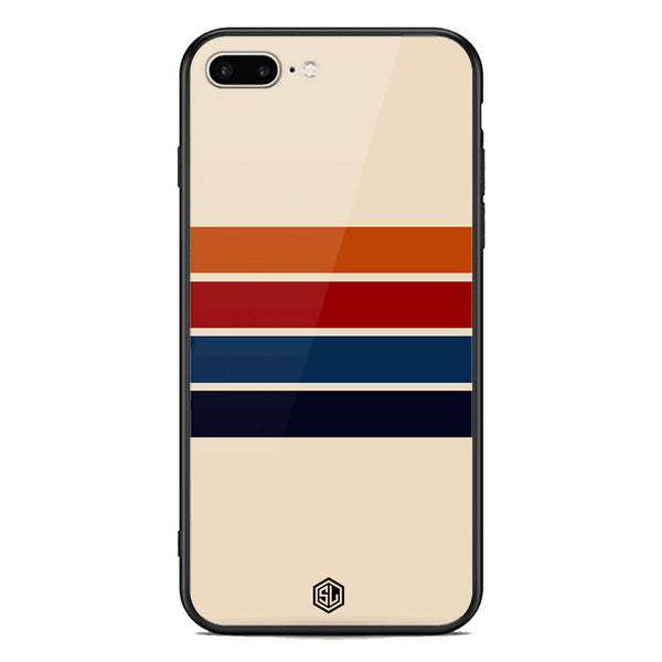 Retro Stripes Series Soft Phone Case - Premium Glass Case - iPhone 8 Plus / 7 Plus